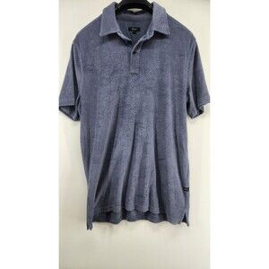 Rails Men's Navy Blue Large Short Sleeve Polo Shirt 100% Cotton